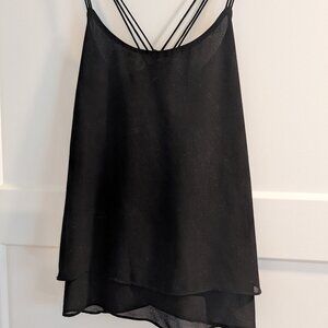 Black Simons Twik Tank Top Blouse
